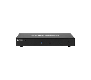 Techly IDATA DP-KVM2 commutateur écran, clavier et souris Noir