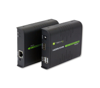 Techly IDATA HDMI-KVM2 extension KVM Émetteur et récepteur