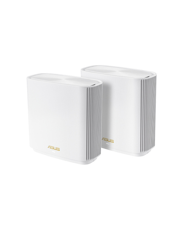 ASUS ZenWiFi AX XT8 (W-2-PK) routeur sans fil Gigabit Ethernet Tri-bande (2,4 GHz / 5 GHz / 5 GHz) Blanc