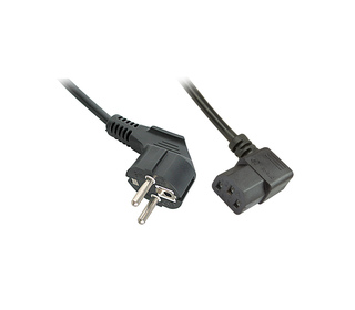 Lindy 30302 câble électrique Noir 3 m CEE7/7 IEC 320
