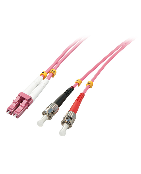 Lindy 46350 câble InfiniBand et à fibres optiques 1 m LC ST Rose