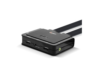 Lindy 42346 commutateur écran, clavier et souris Noir