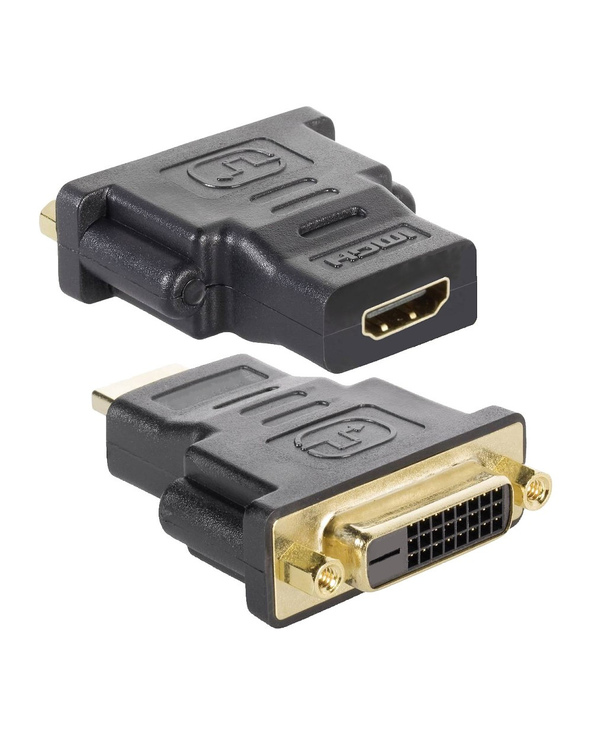 Techly DVI-D - HDMI F/F Noir