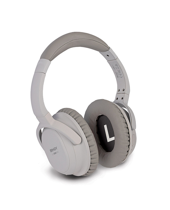 Lindy LH500XW Casque Avec fil &sans fil Arceau Appels/Musique Micro-USB Bluetooth Gris
