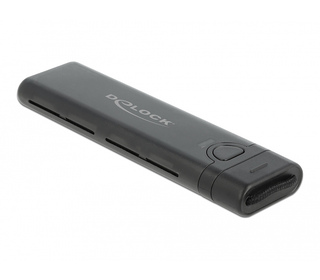 DeLOCK Boitier USB Type-C Combo externe pour M.2 NVMe PCIe ou SATA SSD - sans outil
