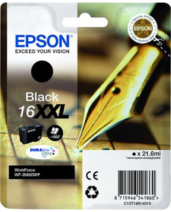 Epson C13T16814010 cartouche d'encre 1 pièce(s) Original Rendement élevé (XL) Noir