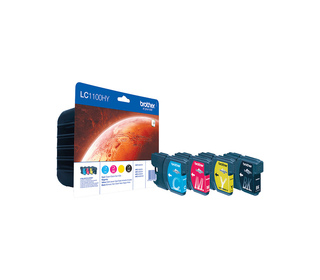Brother Pack de cartouches d'encre LC1100HYVALBP originales à haut rendement