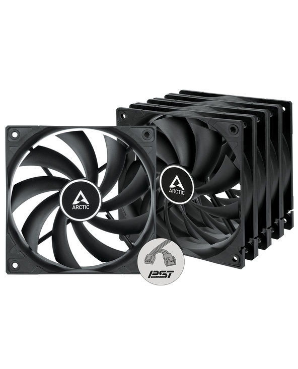 ARCTIC F12 PWM PST Boitier PC Ventilateur 12 cm Noir 5 pièce(s)