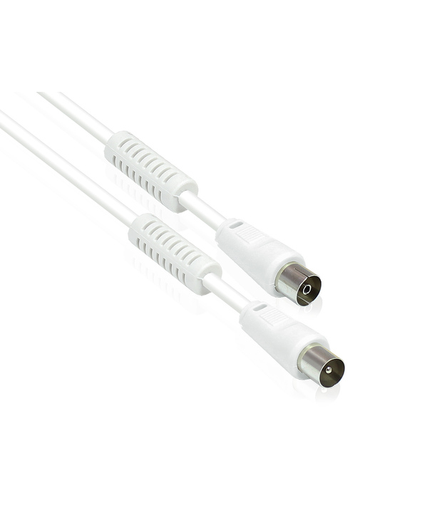 Alcasa S-PAK03 câble coaxial 3 m F Blanc