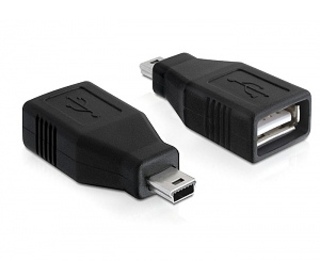 DeLOCK 65277 changeur de genre de câble mini USB USB 2.0-A Noir