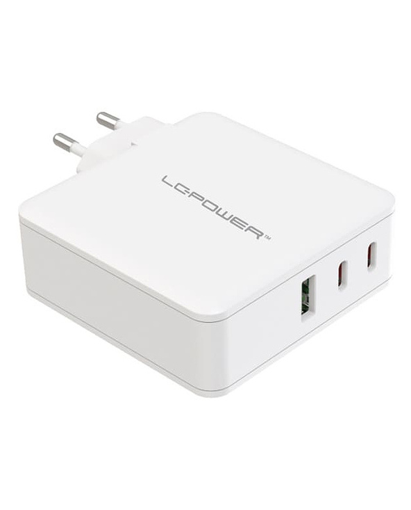 LC-Power LC-GAN-100 chargeur d'appareils mobiles Universel Blanc Secteur Charge rapide Intérieure