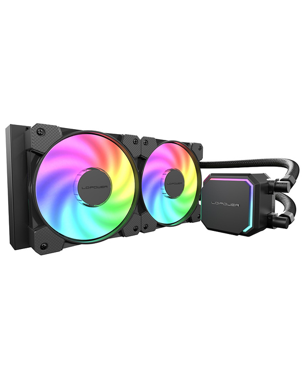 LC-Power LC-CC-240-B-ARGB système de refroidissement d’ordinateur Processeur Refroidisseur de liquide tout-en-un 12 cm Noir