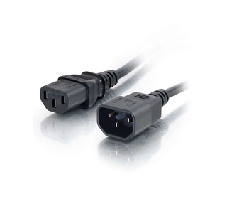 C2G Cordon d'extension d'alimentation pour ordinateur AWG 18 (IEC320C13 à IEC320C14) de 5 M
