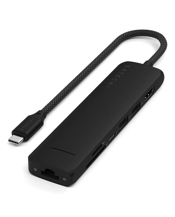 Satechi ST-P7SK hub & concentrateur USB Type-C 10000 Mbit/s Noir