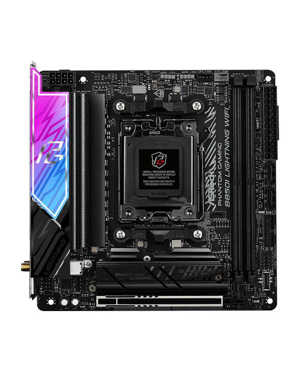 Asrock Phantom Gaming B850I Lightning WiFi AMD B850 Emplacement AM5 mini ITX