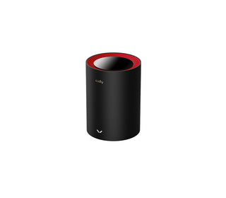 Cudy M3000 Bi-bande (2,4 GHz / 5 GHz) Wi-Fi 6 (802.11ax) Noir, Rouge 1 Interne