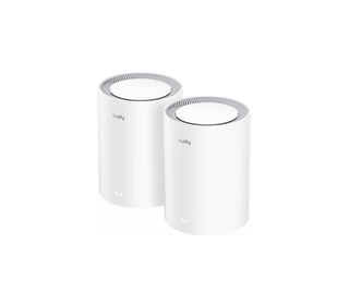 Cudy M3000 2-PACK système Wi-Fi maillé Bi-bande (2,4 GHz / 5 GHz) Wi-Fi 6 (802.11ax) Gris, Blanc 1 Interne