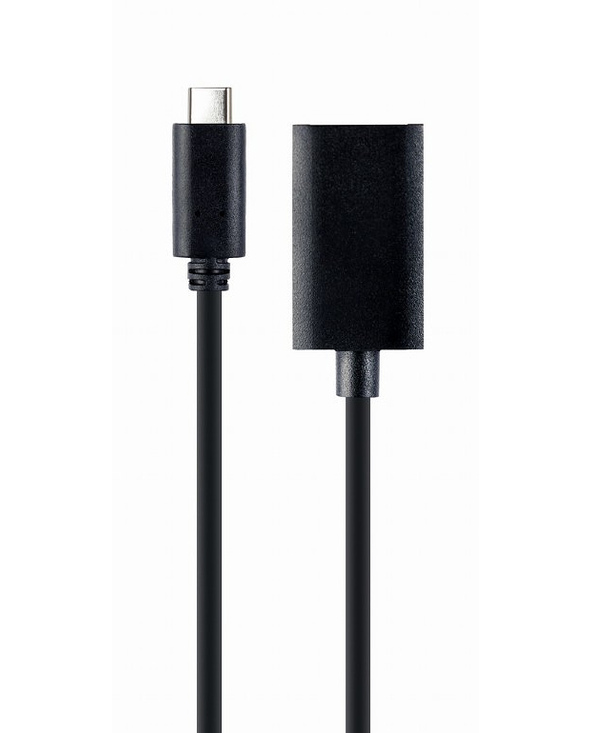Gembird A-CM-DPF-02 câble vidéo et adaptateur 0,15 m USB Type-C DisplayPort Noir