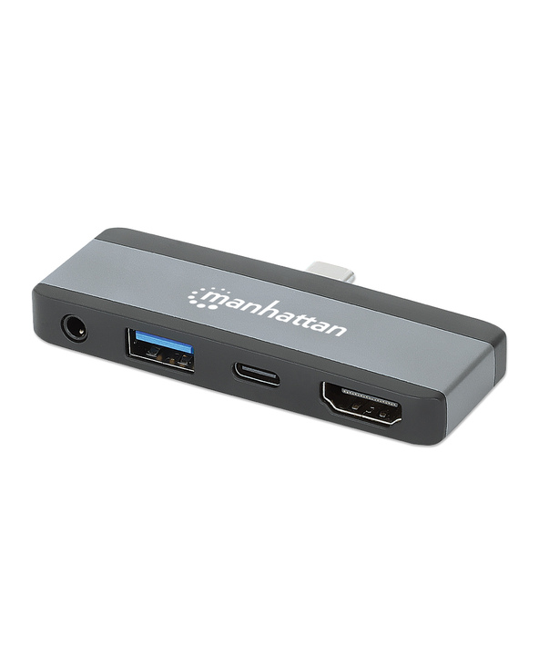 Manhattan 190404 station d'accueil Avec fil USB 3.2 Gen 2 (3.1 Gen 2) Type-C Gris