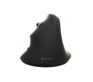 V7 Souris ergonomique verticale 2.4 Ghz pour gaucher MW400L - Noire - Connectivité sans fil - Interface USB