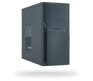 Chieftec ATX mini-tour alu brossé SECC Tower Noir
