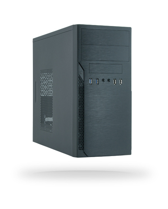 Chieftec ATX mini-tour alu brossé SECC Tower Noir