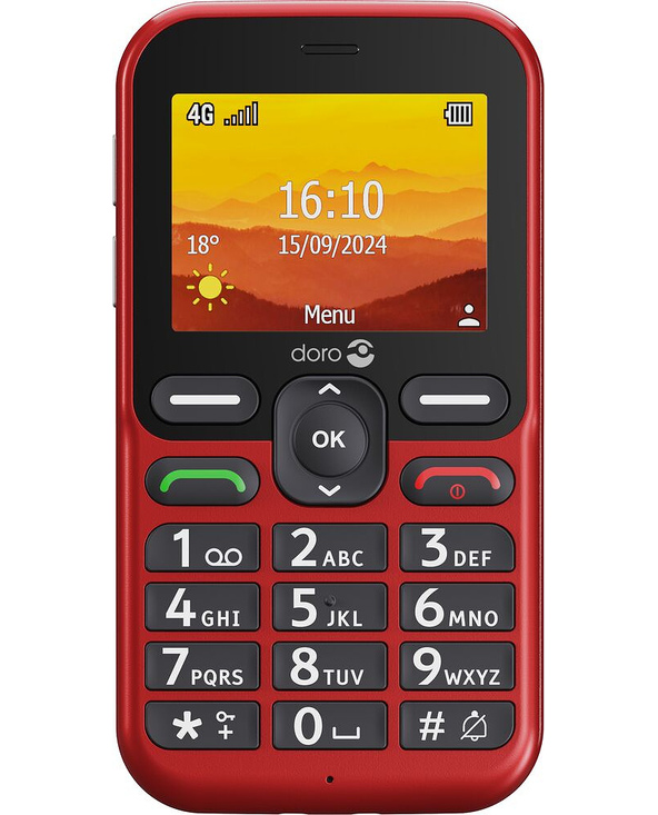 Doro Leva L10 6,1 cm (2.4") 120,7 g Rouge Téléphone numérique