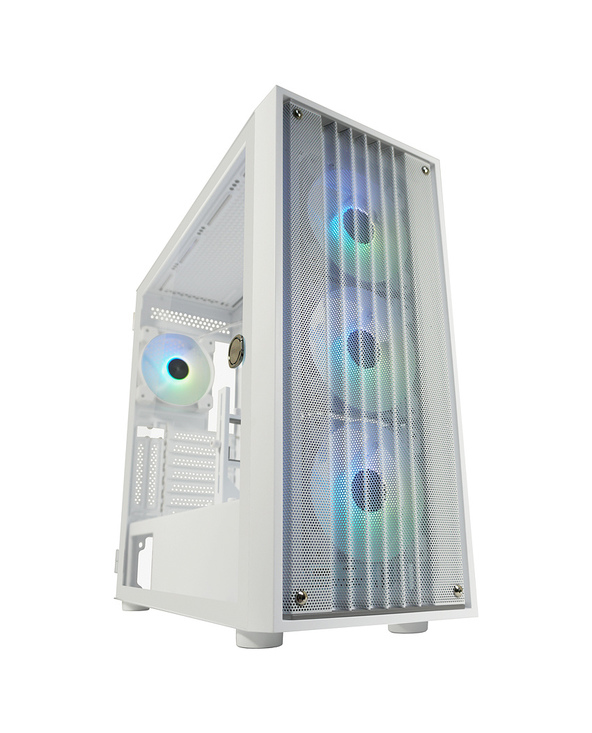 LC-Power LC-810W-ON unité centrale Midi Tower Blanc