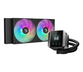 DeepCool MYSTIQUE 240 ARGB Processeur Refroidisseur de liquide tout-en-un 12 cm Noir 1 pièce(s)