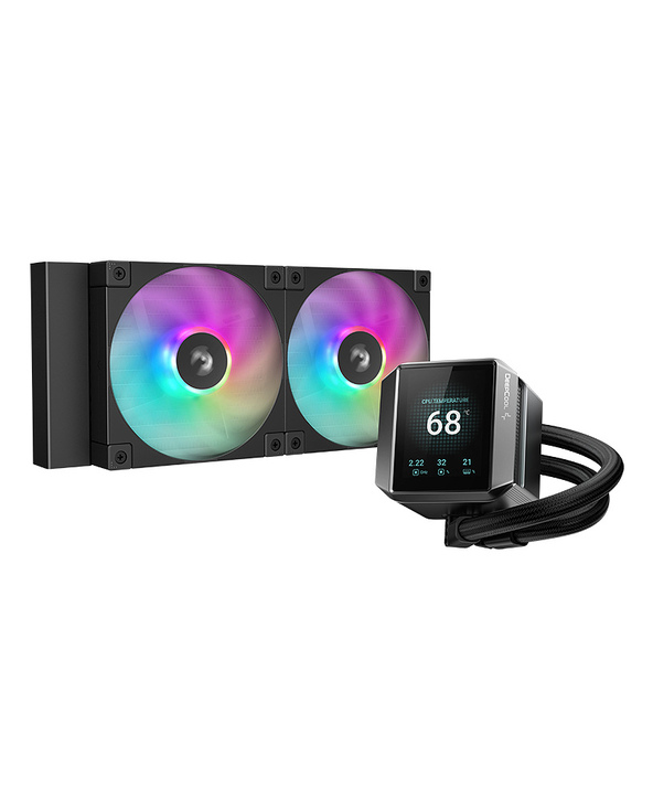DeepCool MYSTIQUE 240 ARGB Processeur Refroidisseur de liquide tout-en-un 12 cm Noir 1 pièce(s)