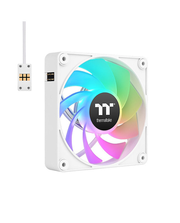 Thermaltake CL-F194-PL12SW-A système de refroidissement d’ordinateur Boitier PC Ventilateur 12 cm Blanc 3 pièce(s)