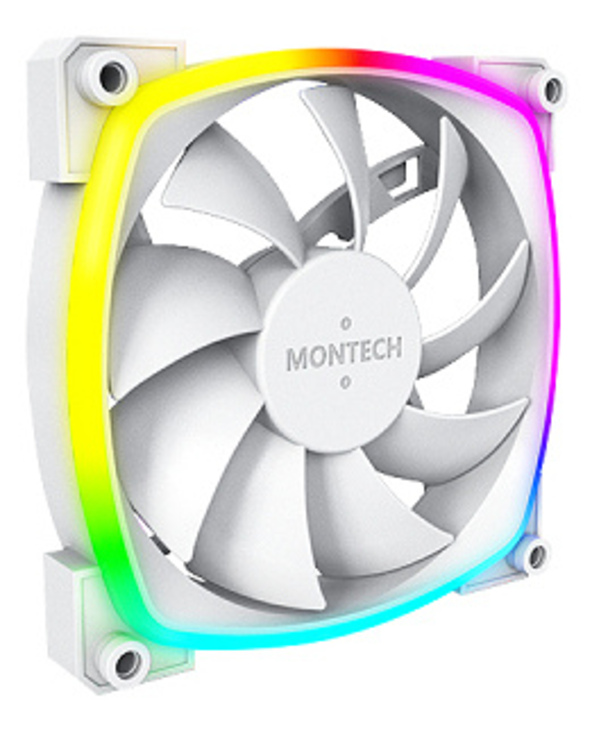 Montech AX120 PWM Boitier PC Ventilateur 12 cm Blanc 3 pièce(s)