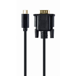 Gembird A-CM-VGAM-01 adaptateur graphique USB 1920 x 1080 pixels Noir