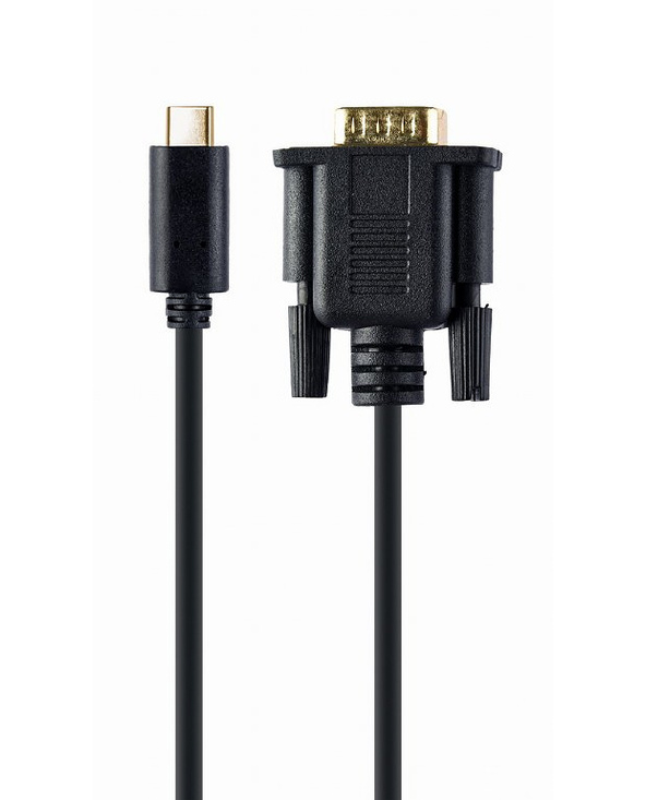 Gembird A-CM-VGAM-01 adaptateur graphique USB 1920 x 1080 pixels Noir
