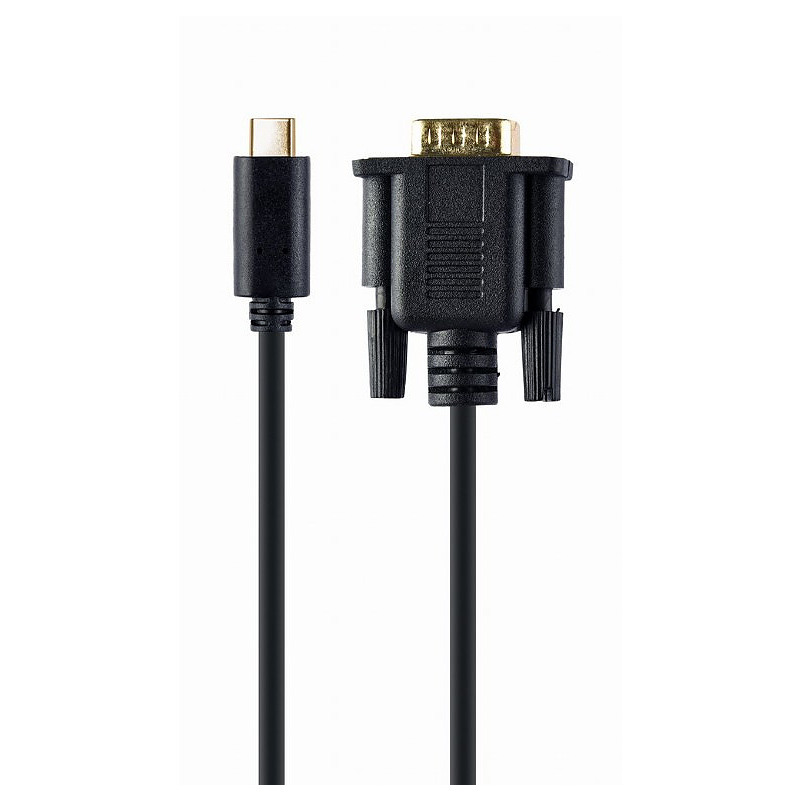 Gembird A-CM-VGAM-01 adaptateur graphique USB 1920 x 1080 pixels Noir