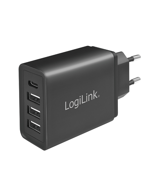 LogiLink PA0221 chargeur d'appareils mobiles Universel Noir Secteur Charge rapide Intérieure