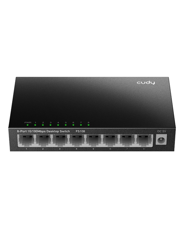 Cudy FS108 commutateur réseau Non-géré Fast Ethernet (10/100) Noir