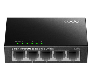 Cudy FS105 commutateur réseau Non-géré Fast Ethernet (10/100) Noir