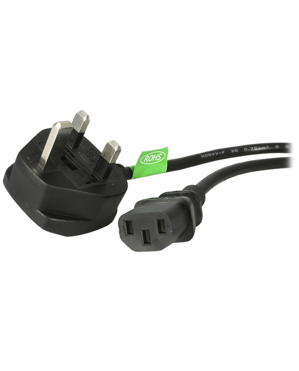 StarTech.com PXT101UK câble électrique Noir 1,8 m BS 1363 Coupleur C13