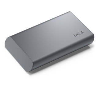 LaCie Mobile SSD Secure Technologie Thunderbolt 2 To USB Type-C 3.2 Gen 2 (3.1 Gen 2) Gris