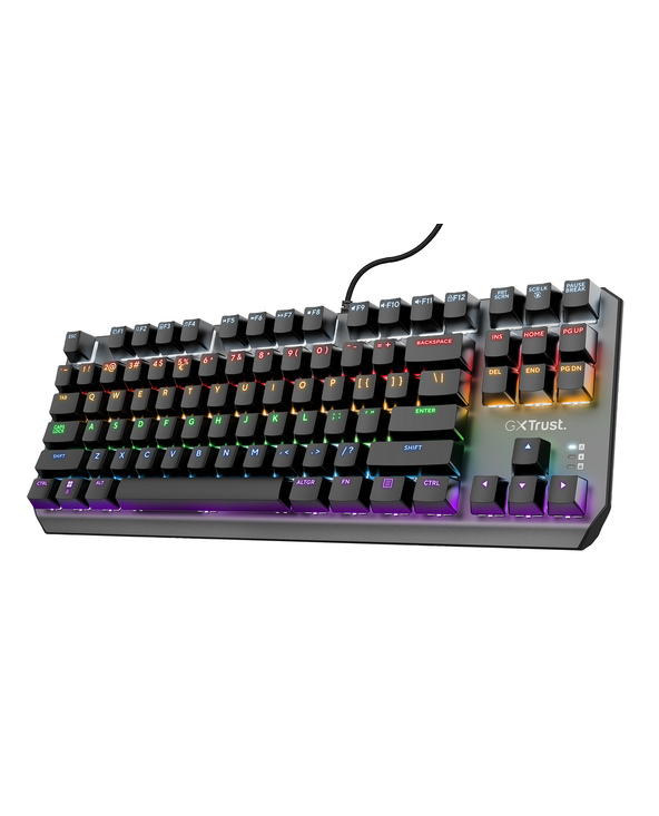 Trust GXT 834 Callaz TKL clavier Jouer USB AZERTY Français Noir