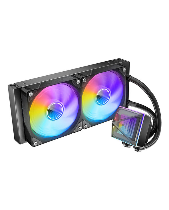 Azza Pyramid 240 Boitier PC Refroidisseur de liquide tout-en-un 12 cm Noir 1 pièce(s)