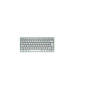 CHERRY KW 7100 MINI BT clavier Universel Bluetooth AZERTY Français Couleur menthe