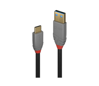 Lindy 36913 câble USB 2 m USB C USB A Noir