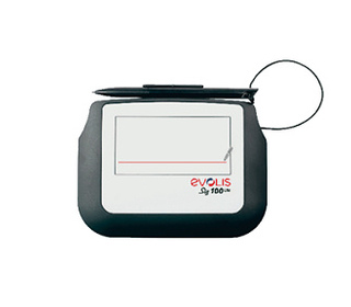 Evolis Sig100 Lite 10,2 cm (4") Noir, Blanc