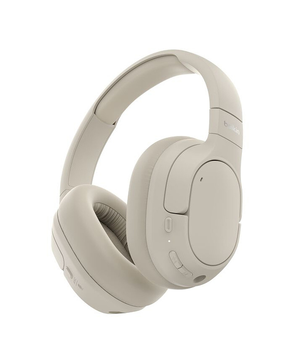 Belkin AUD008HQSA écouteur/casque Écouteurs Sans fil Arceau Appels/Musique USB Type-C Bluetooth Sable