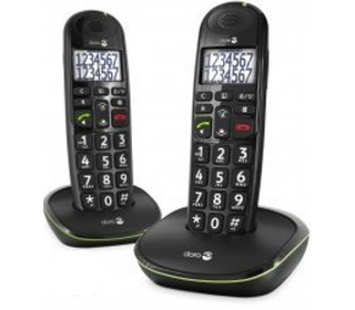 Doro PhoneEasy 110 Téléphone DECT Identification de l'appelant Noir
