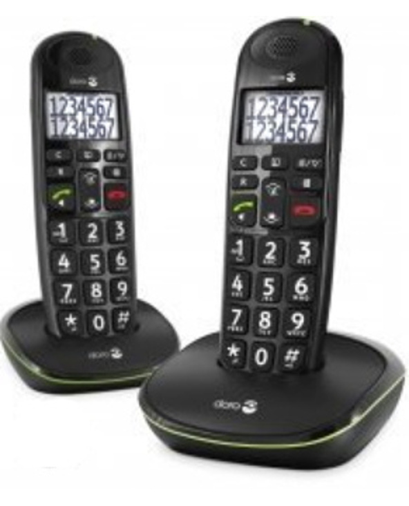 Doro PhoneEasy 110 Téléphone DECT Identification de l'appelant Noir
