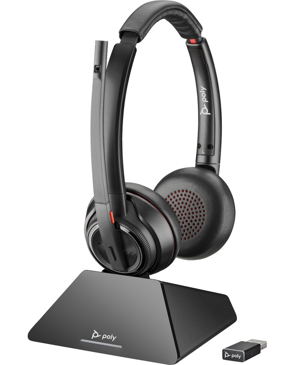 POLY Micro-casque Savi 8220 DECT UC USB-A 1880-1900 MHz certifié Microsoft Teams