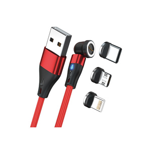 RealPower MagneticCharge3 câble USB 1 m USB A Rouge